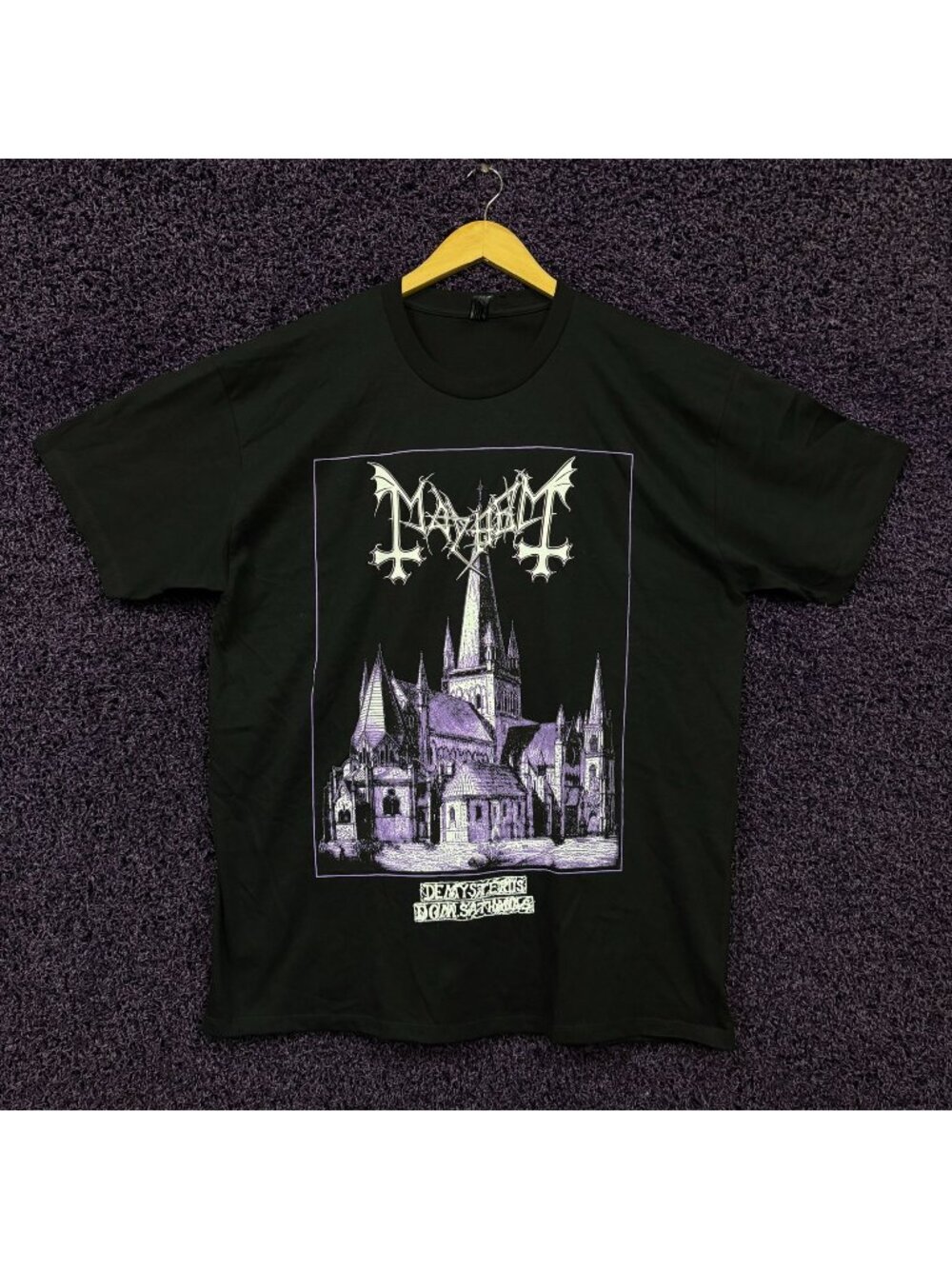 Mayhem De Mysteriis Dom Sathanas Black Metal Double Sided T-Shirt Size Extra Lar